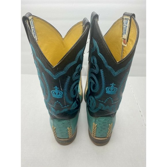 Alex Boots Shoes Rare Alex Boots Mexican Disco Ostrich Leather